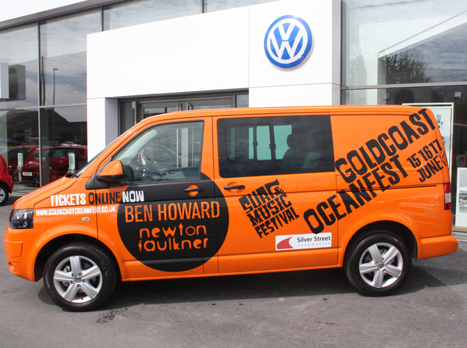 Example of vehicle signwriting designed by USP