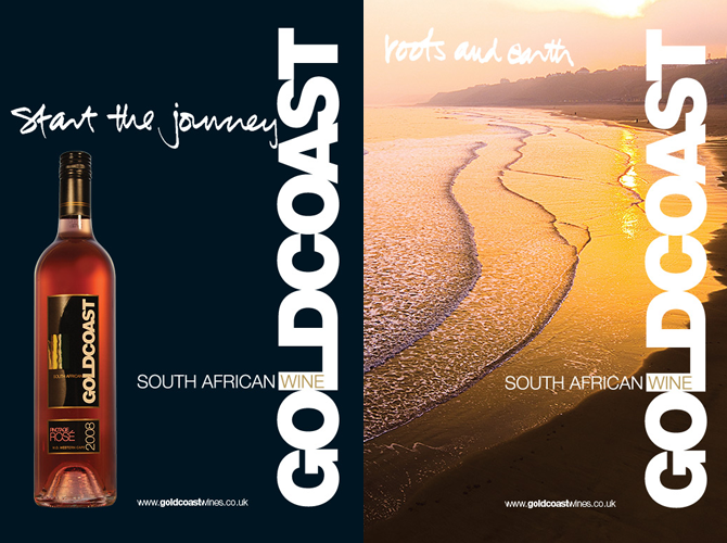 GoldCoast Wines website and promotional material by UrbanSafari